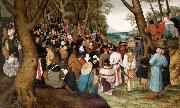 Pieter Brueghel the Younger The Preaching of St John the Baptist china oil painting artist